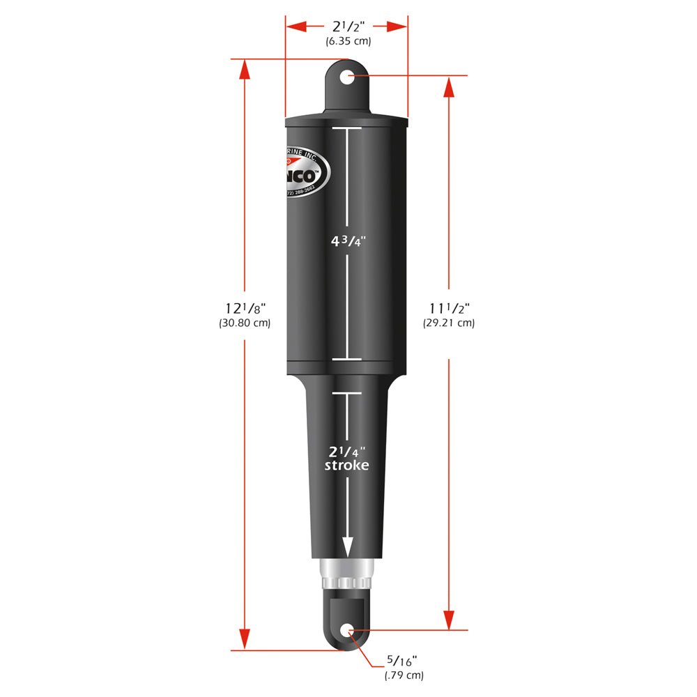 Lenco 101 Standard Actuator - 24V - 2 - 1/4" Stroke - Marine Parts OnlyBoat OutfittingLenco Marine
