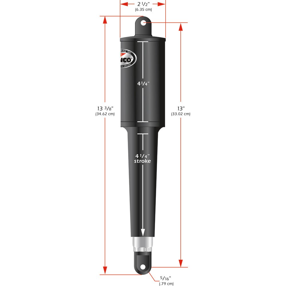 Lenco 102 Series Standard Actuator - 12V - 4 - 1/4" Stroke - Marine Parts OnlyBoat OutfittingLenco Marine
