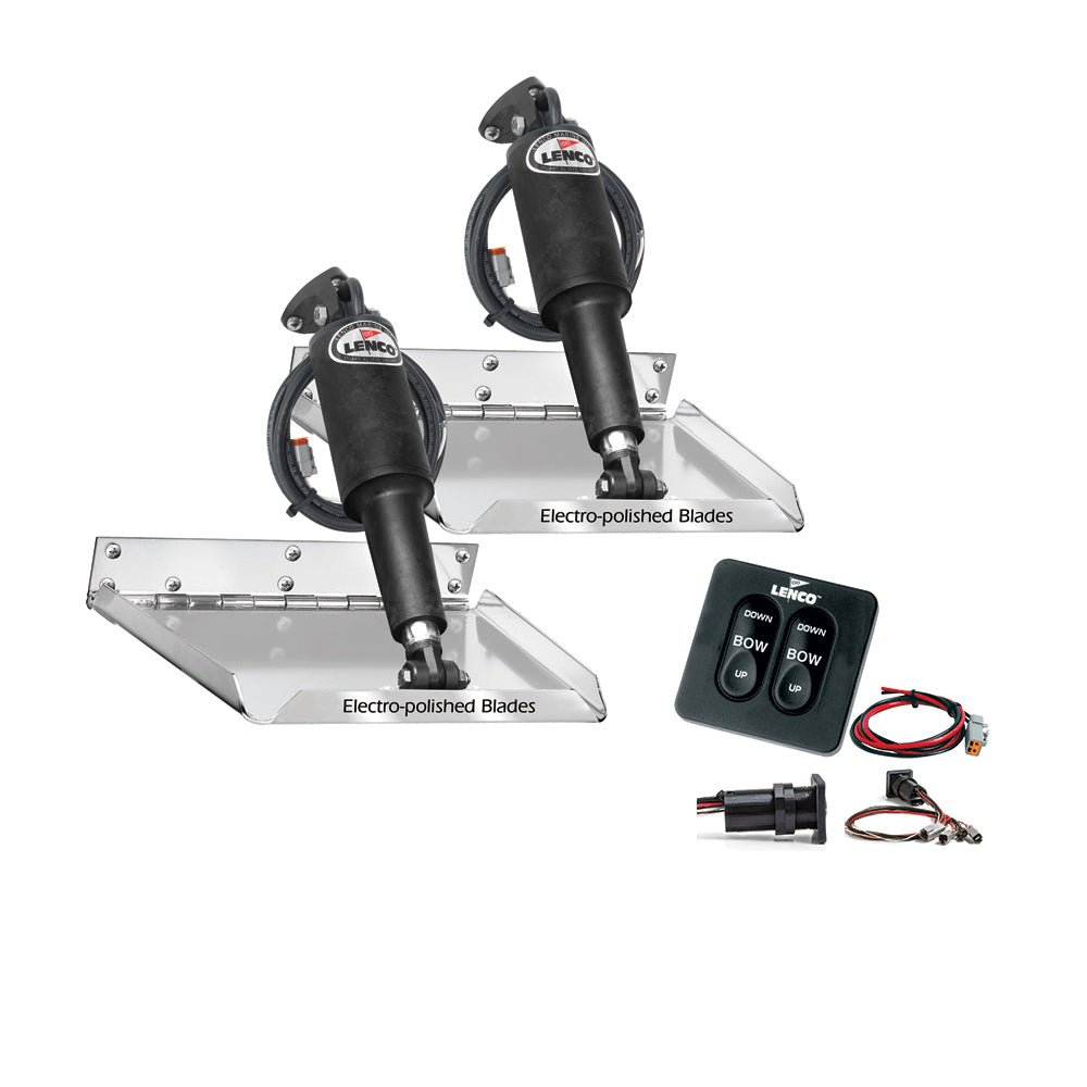 Lenco 12" x 12" Standard Performance Trim Tab Kit w/Standard Tactile Switch Kit 12V - Marine Parts OnlyBoat OutfittingLenco Marine