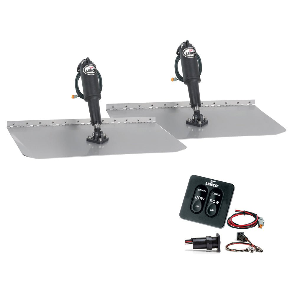 Lenco 12"x12" Standard Trim Tab Kit w/Standard Integrated Switch 12V - Marine Parts OnlyBoat OutfittingLenco Marine
