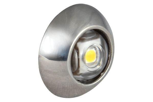 LIGHT EXUMA 1' DOME STAINLESS WHITE - Marine Parts OnlyLUMITEC
