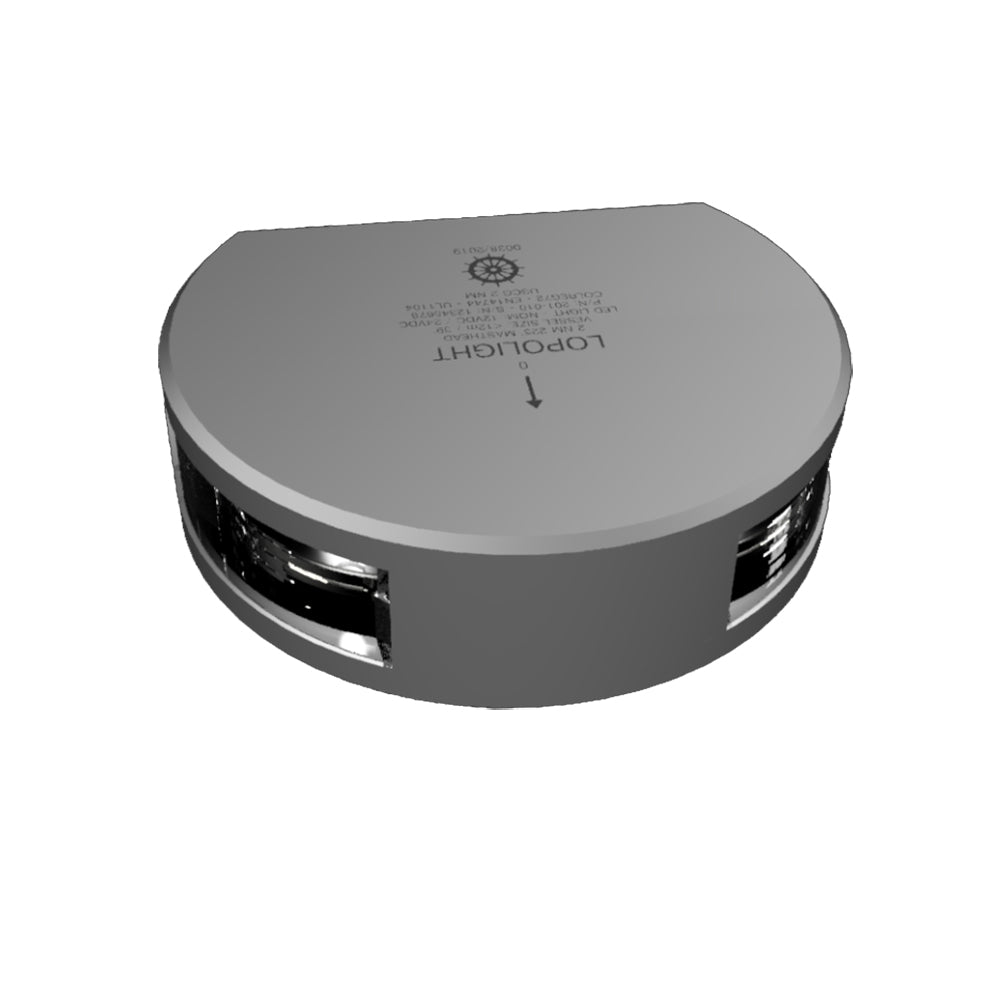 Lopolight 225&deg; Masthead Light - Single - Silver Housing - Vertical Mount - Marine Parts OnlyLightingLopolight
