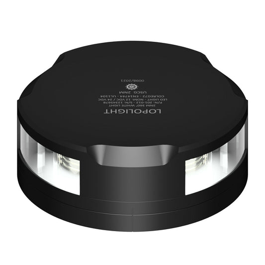 Lopolight 360 - Degree Anchor Light - 2NM - Black Housing w/FB Base - Marine Parts OnlyLightingLopolight