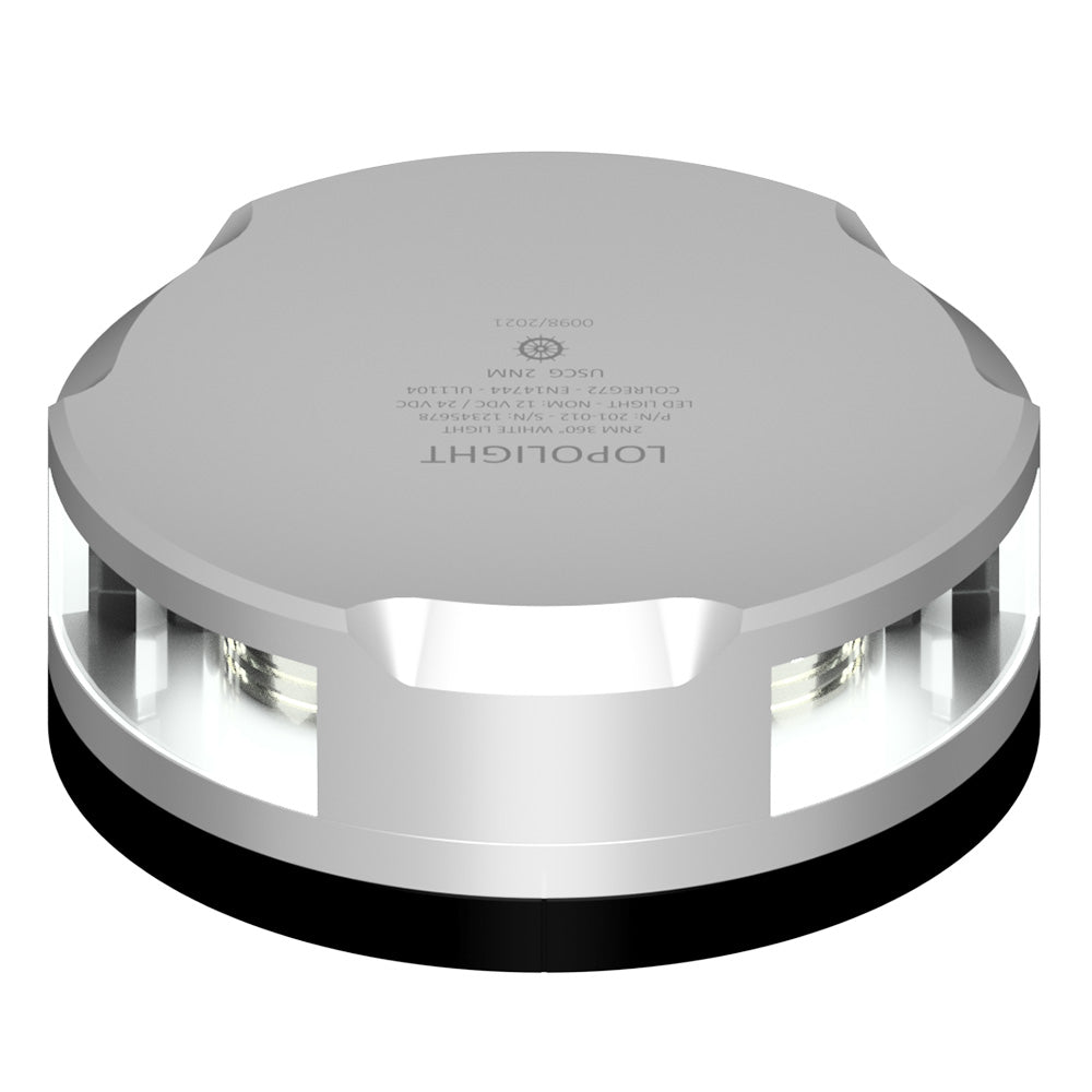 Lopolight 360 - Degree Anchor Light - 2NM - Silver Housing w/FB Base - Marine Parts OnlyLightingLopolight