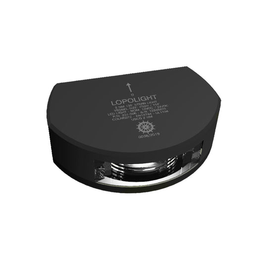 Lopolight Series 301 - 006 - Stern Light - 2NM - Vertical Mount - White - Black Housing - Marine Parts OnlyLightingLopolight