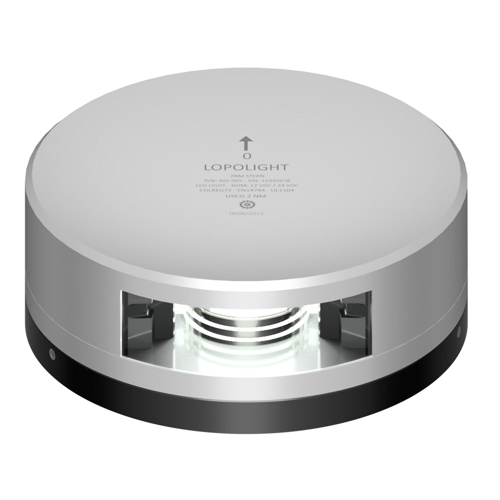 Lopolight Stern Light - 2NM - Silver Housing w/FB Base - Marine Parts OnlyLightingLopolight