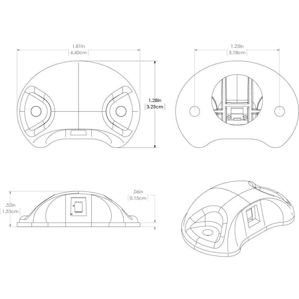 Lumitec Barbados Courtesy Accent LED Light - Black w/Blue Light - Marine Parts OnlyLightingLumitec