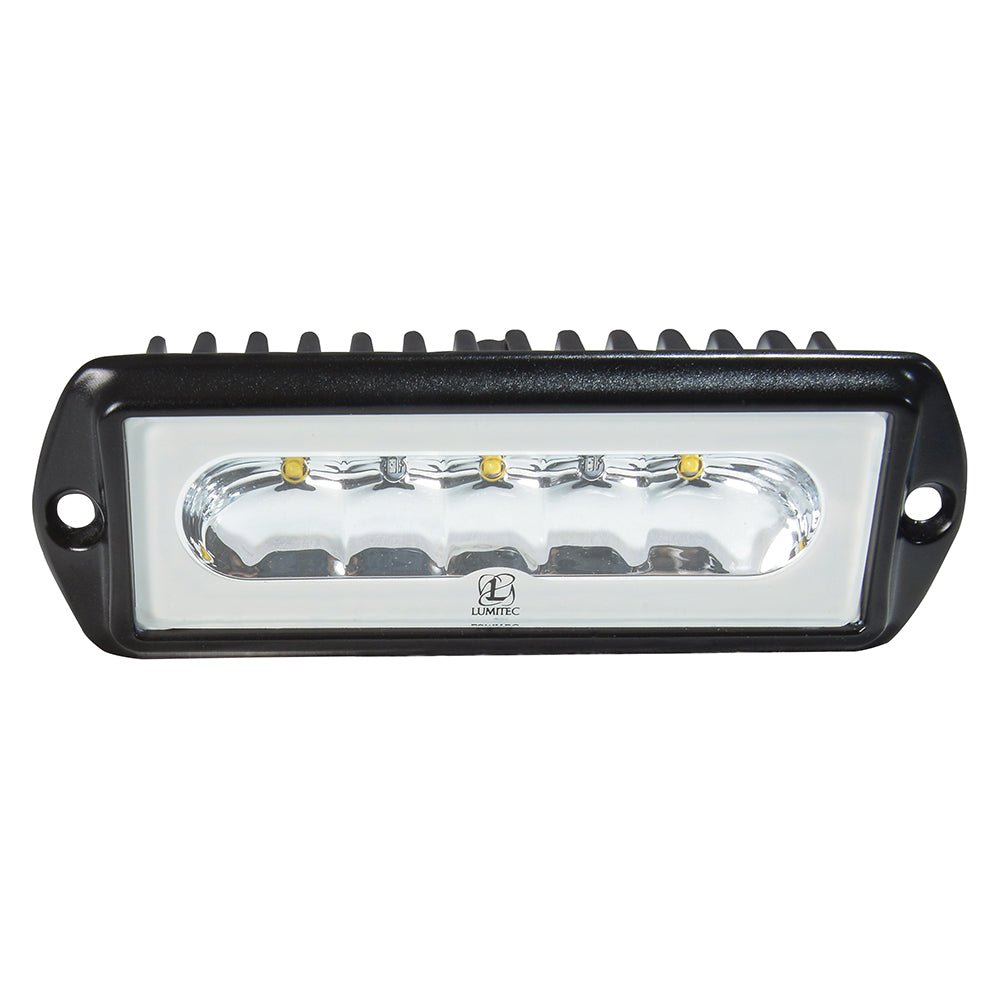 Lumitec Capri2 - Flush Mount LED Flood Light - Black Housing - 2 - Color White/Blue Dimming - Marine Parts OnlyLightingLumitec