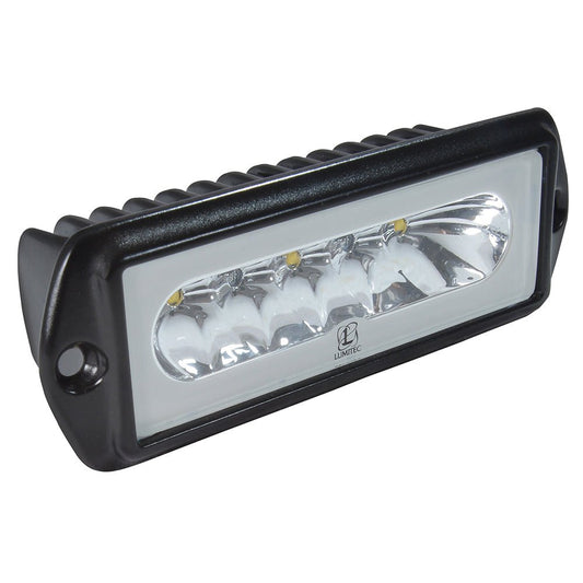 Lumitec Capri2 - Flush Mount LED Flood Light - Black Housing - 2 - Color White/Blue Dimming - Marine Parts OnlyLightingLumitec