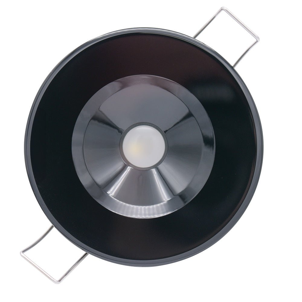 Lumitec Illusion Flush Mount LED Down Light - Spectrum RGBW - Warm White - Black Housing - Marine Parts OnlyLightingLumitec