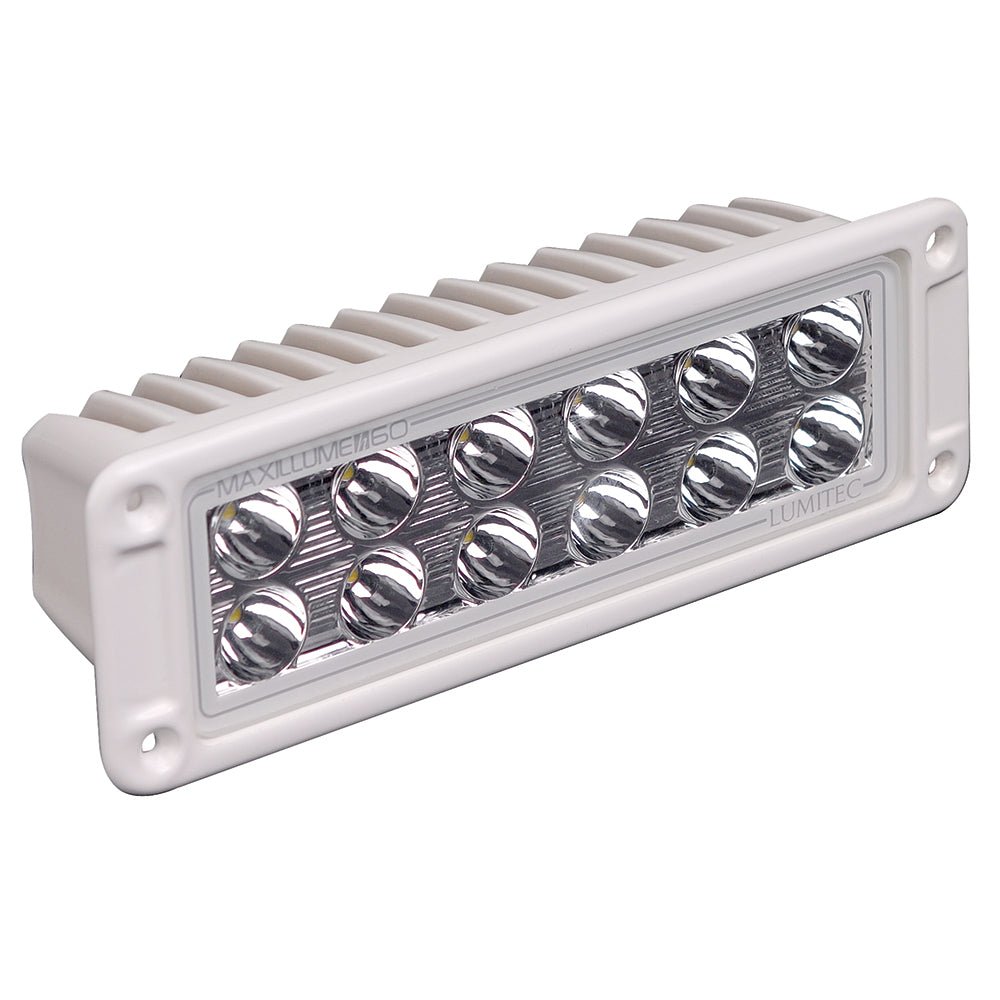 Lumitec Maxillumeh60 - Flush Mount Flood Light - White Housing - White Dimming - Marine Parts OnlyLightingLumitec