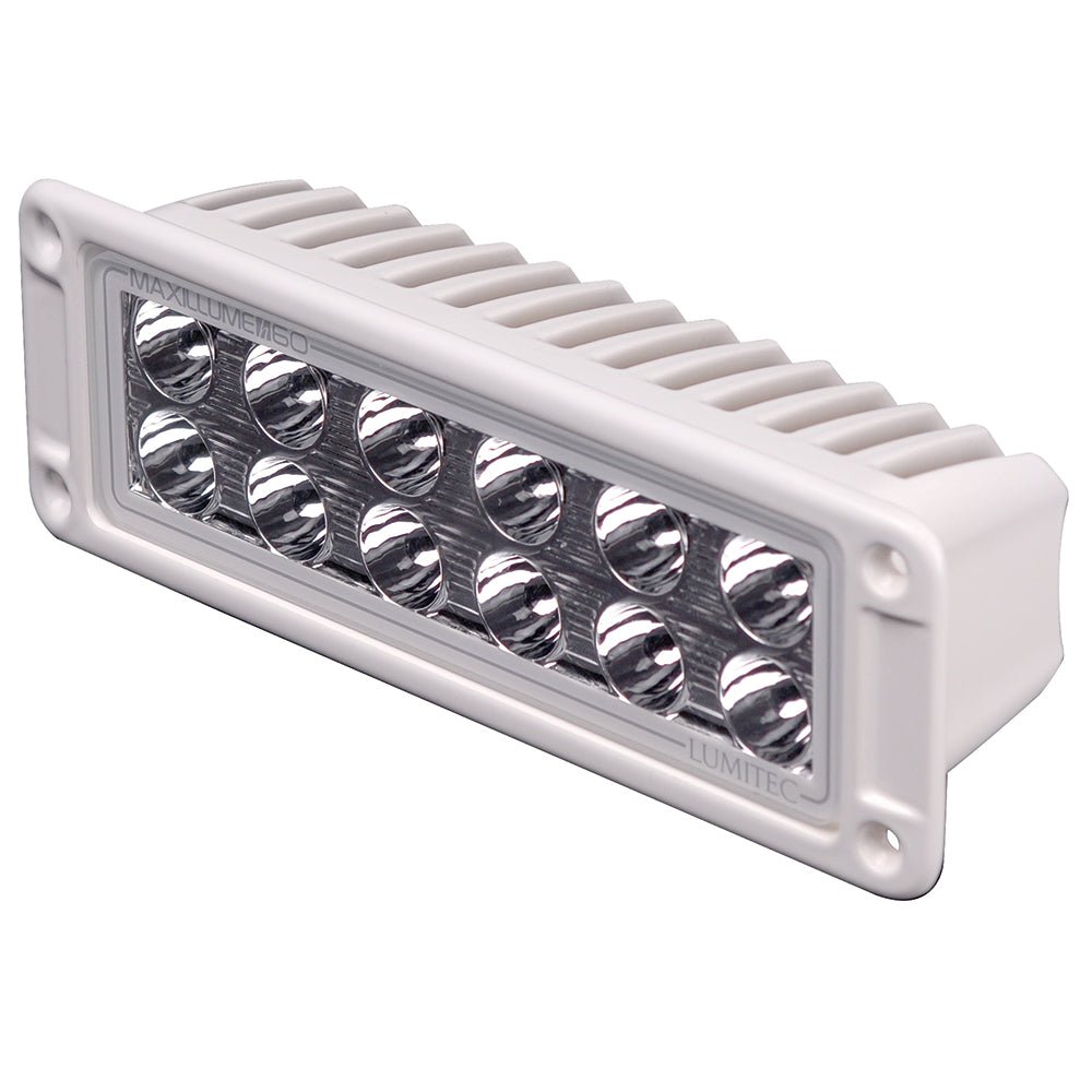 Lumitec Maxillumeh60 - Flush Mount Flood Light - White Housing - White Dimming - Marine Parts OnlyLightingLumitec
