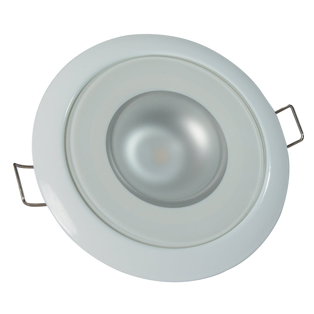 Lumitec Mirage - Flush Mount Down Light - Glass Finish/White Bezel - Warm White Dimming - Marine Parts OnlyLightingLumitec