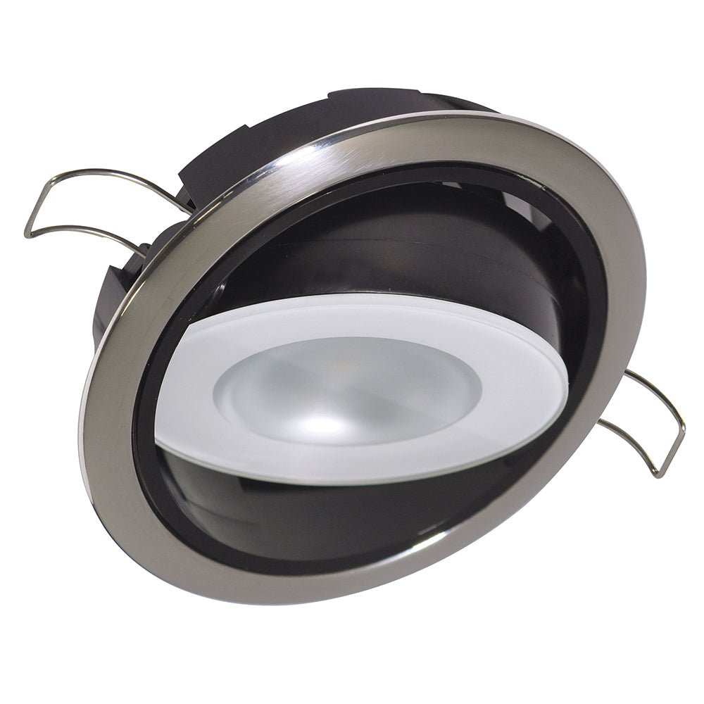 Lumitec Mirage Positionable Down Light - Spectrum RGBW Dimming - Polished Bezel - Marine Parts OnlyLightingLumitec