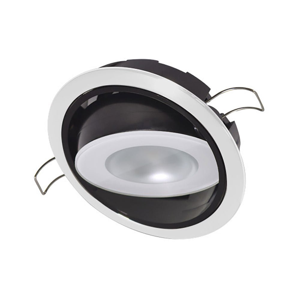 Lumitec Mirage Positionable Down Light - Spectrum RGBW Dimming - White Bezel - Marine Parts OnlyLightingLumitec