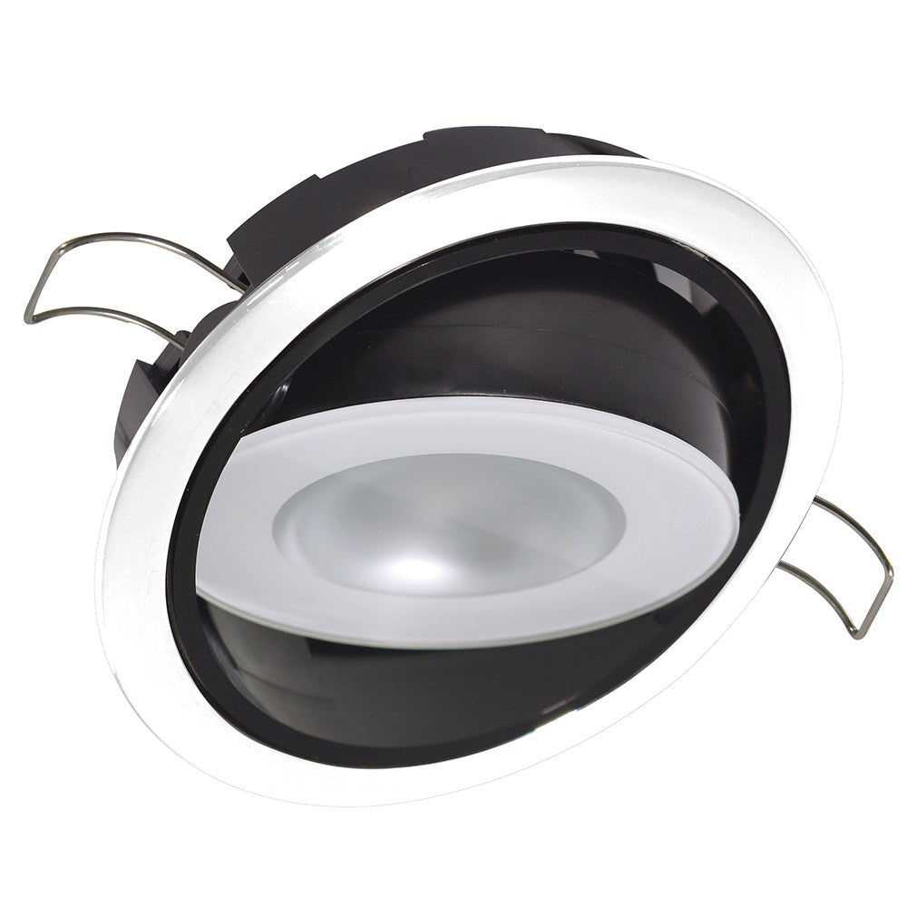 Lumitec Mirage Positionable Down Light - Spectrum RGBW Dimming - White Bezel - Marine Parts OnlyLightingLumitec