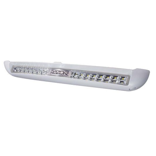 Lumitec Razor Light Bar - Flood - White Housing w/Inverted Logo Flush Mount - Marine Parts OnlyLightingLumitec