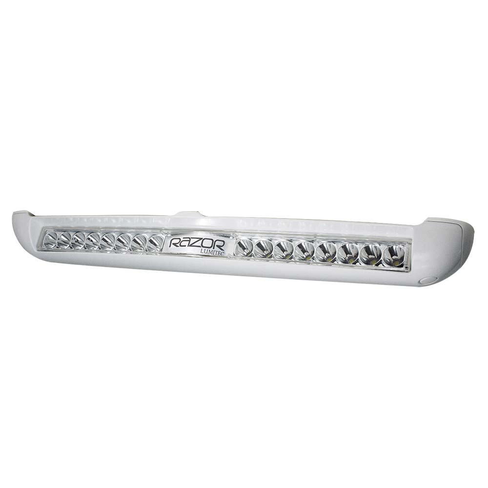 Lumitec Razor Light Bar - Spot - White Housing w/Inverted Logo Flush Mount - Marine Parts OnlyLightingLumitec