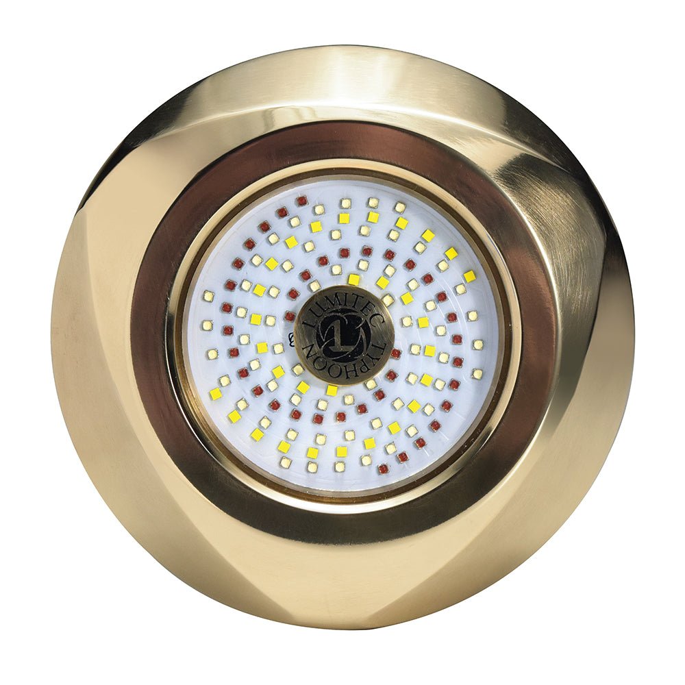 Lumitec SeaBlaze Typhoon Underwater Bronze Thru - Hull LED Light - White/Blue - Marine Parts OnlyLightingLumitec