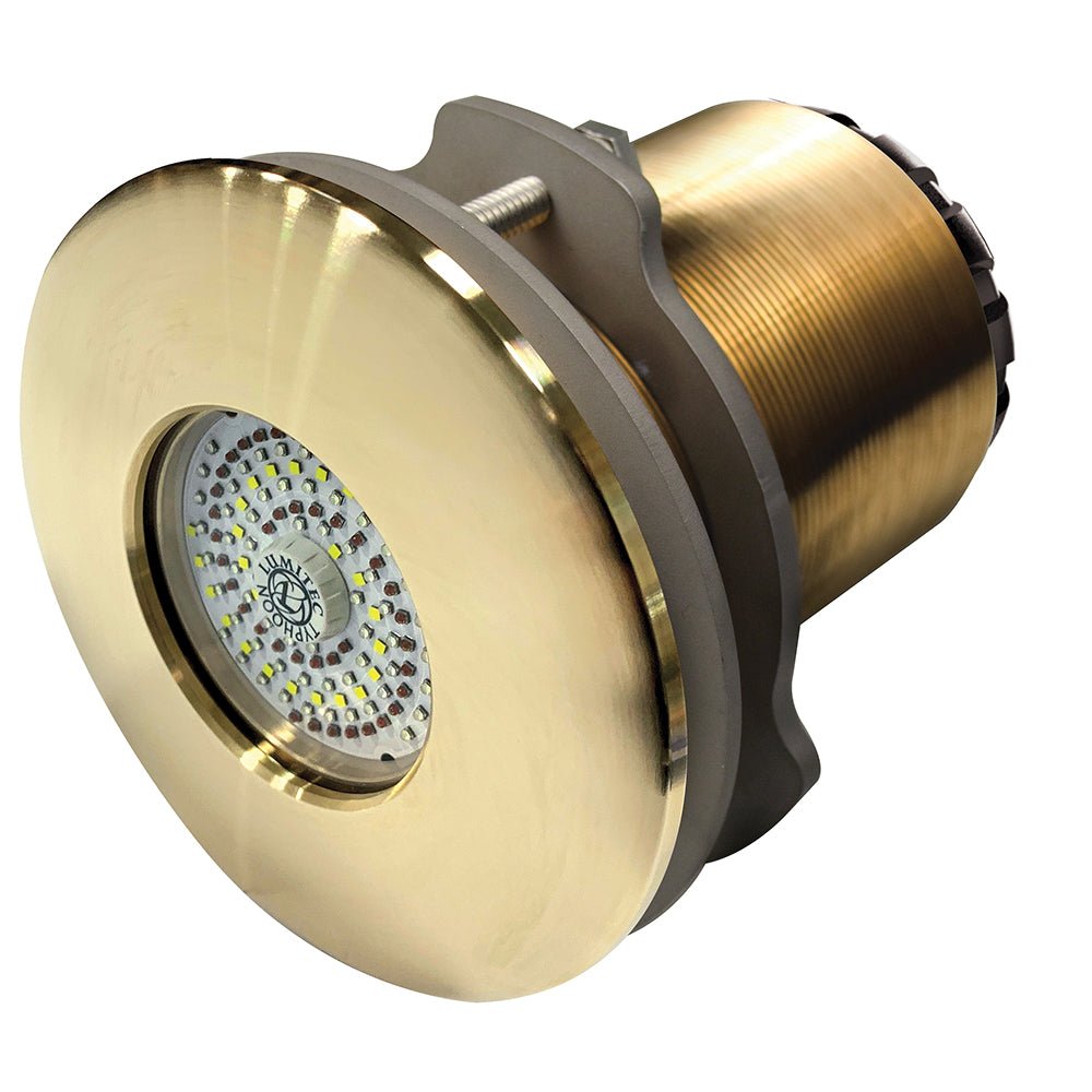Lumitec SeaBlaze Typhoon Underwater Light - Bronze Thru - Hull LED Light - Spectrum RGBW - Flush Mount - Marine Parts OnlyLightingLumitec
