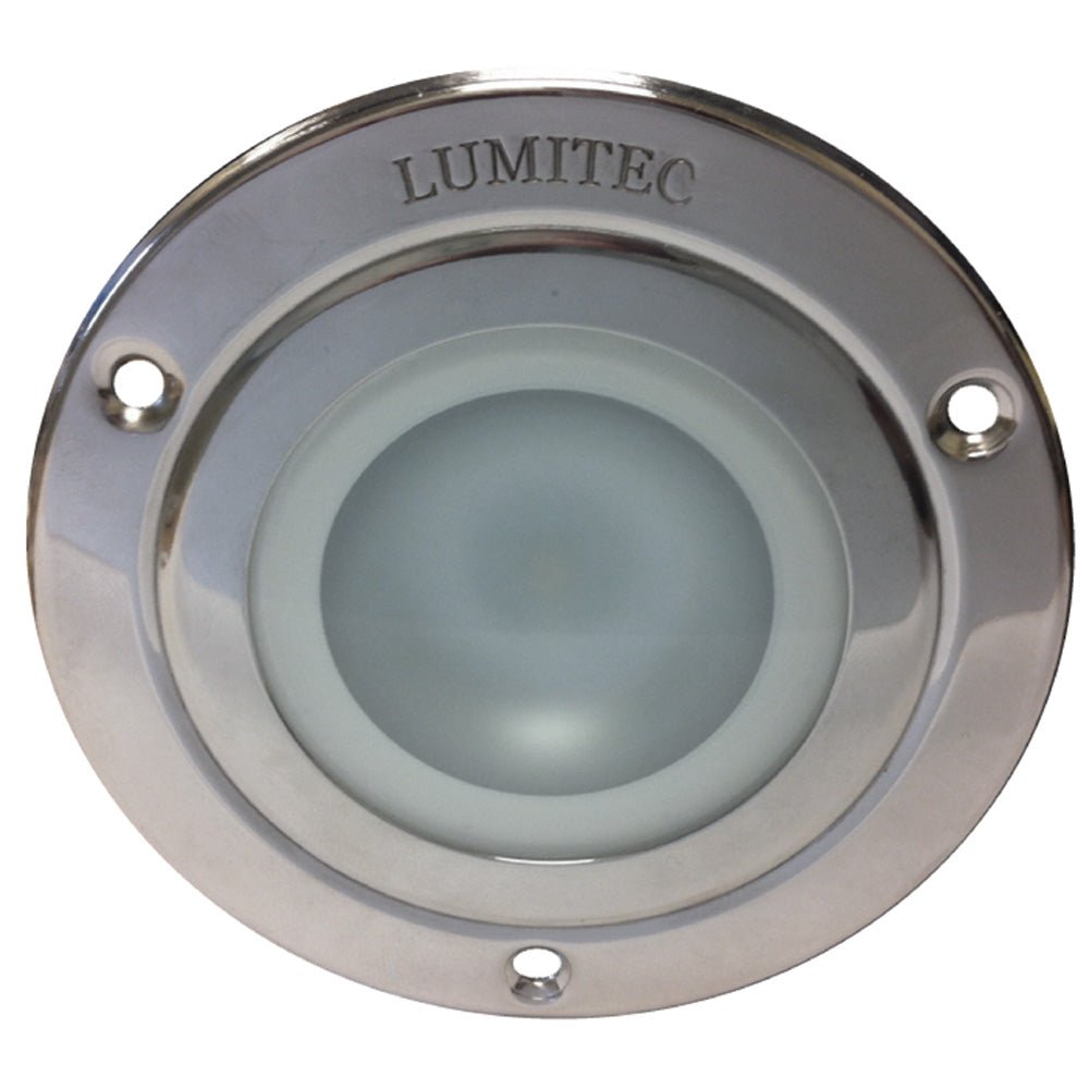 Lumitec Shadow - Flush Mount Down Light - Polished SS Finish - 3 - Color Red/Blue Non Dimming w/White Dimming - Marine Parts OnlyLightingLumitec