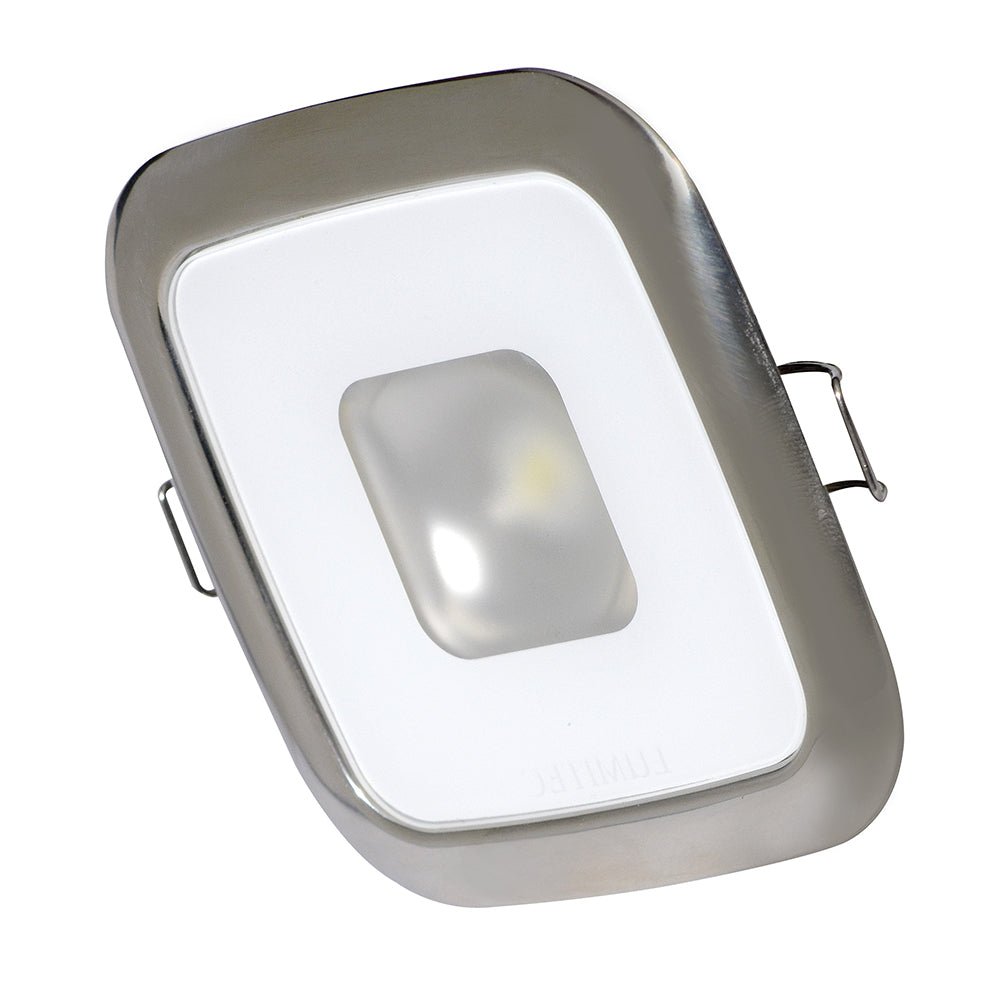 Lumitec Square Mirage Down Light - Warm White Dimming - Hi - CRI - Polished Bezel - Marine Parts OnlyLightingLumitec