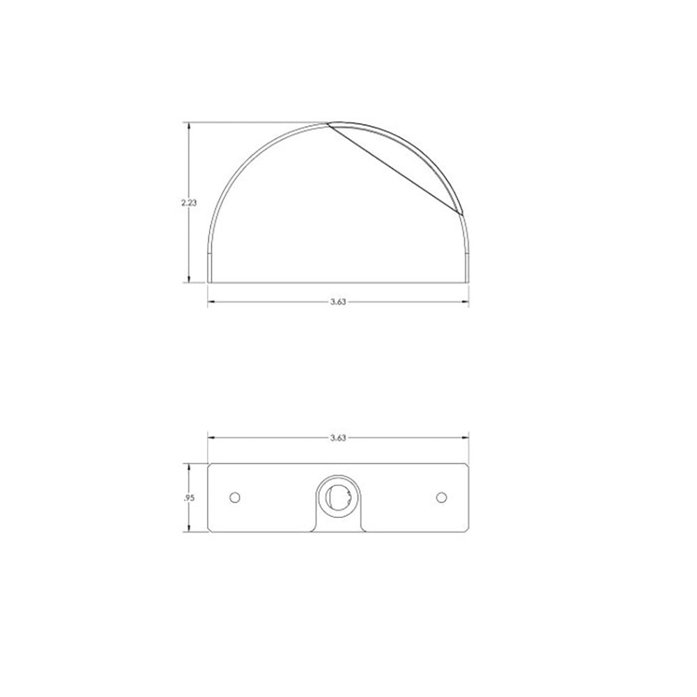 Lumitec Surface Mount Aluminum Navigation Light Starboard - Green - Marine Parts OnlyLightingLumitec