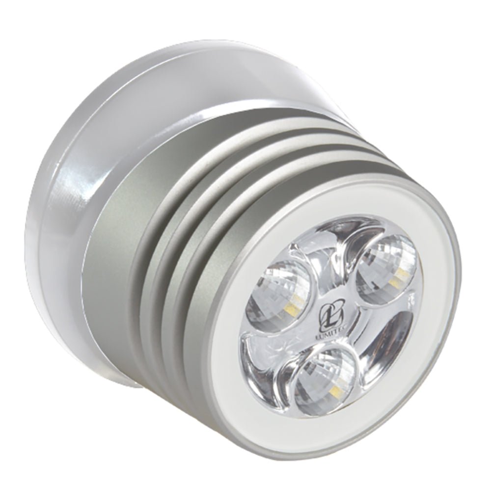 Lumitec Zephyr LED Spreader/Deck Light - Brushed White Base - White Non - Dimming - Marine Parts OnlyLightingLumitec