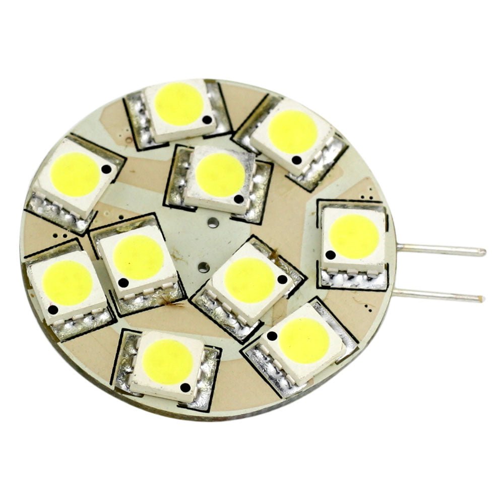 Lunasea G4 12 LED Side Pin Light Bulb - 12VAC or 10 - 30VDC 2W/140 Lumens - Warm White - Marine Parts OnlyLightingLunasea Lighting