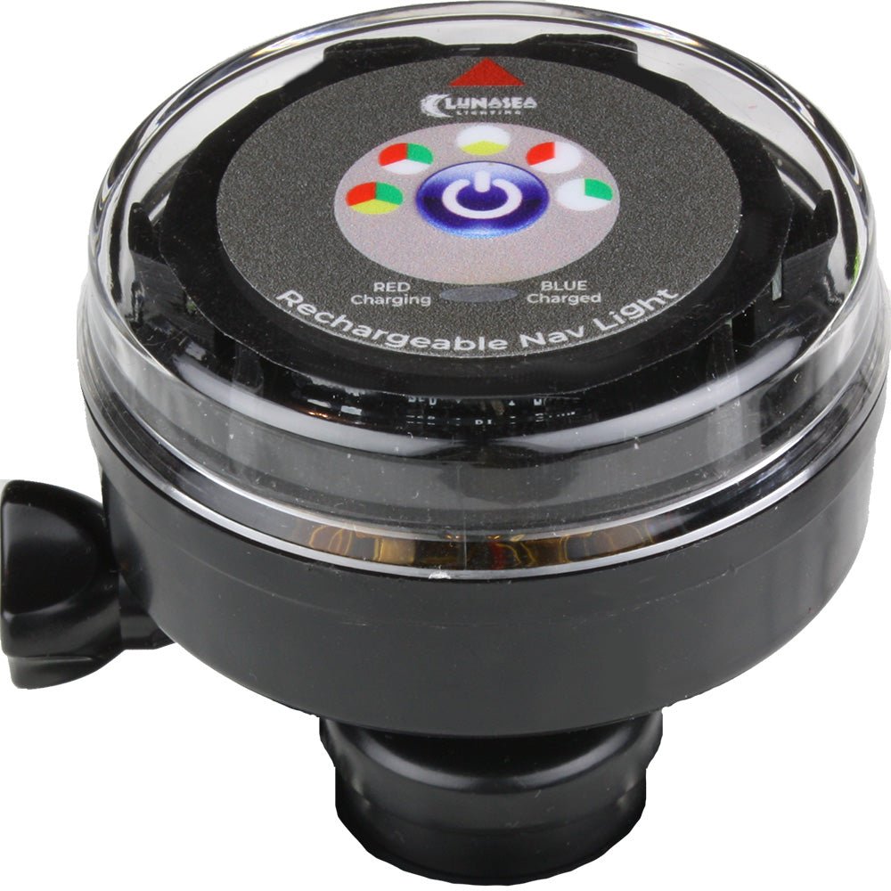 Lunasea Rechargeable Tri - Color Portable Navigation Light (No Mount) - Black - Marine Parts OnlyLightingLunasea Lighting