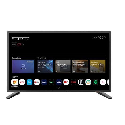 Majestic 19" 12V Smart LED TV WebOS, Mirror Cast &amp; Bluetooth - North America Only - Marine Parts OnlyEntertainmentMajestic Global USA