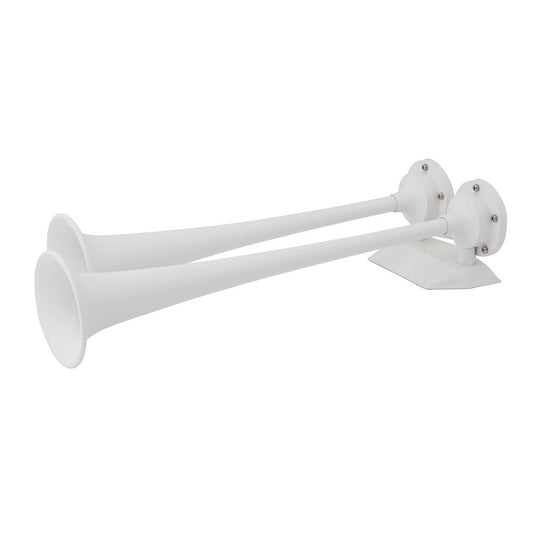 Marinco 12V White Epoxy Coated Dual Trumpet Air Horn - Marine Parts OnlyBoat OutfittingMarinco