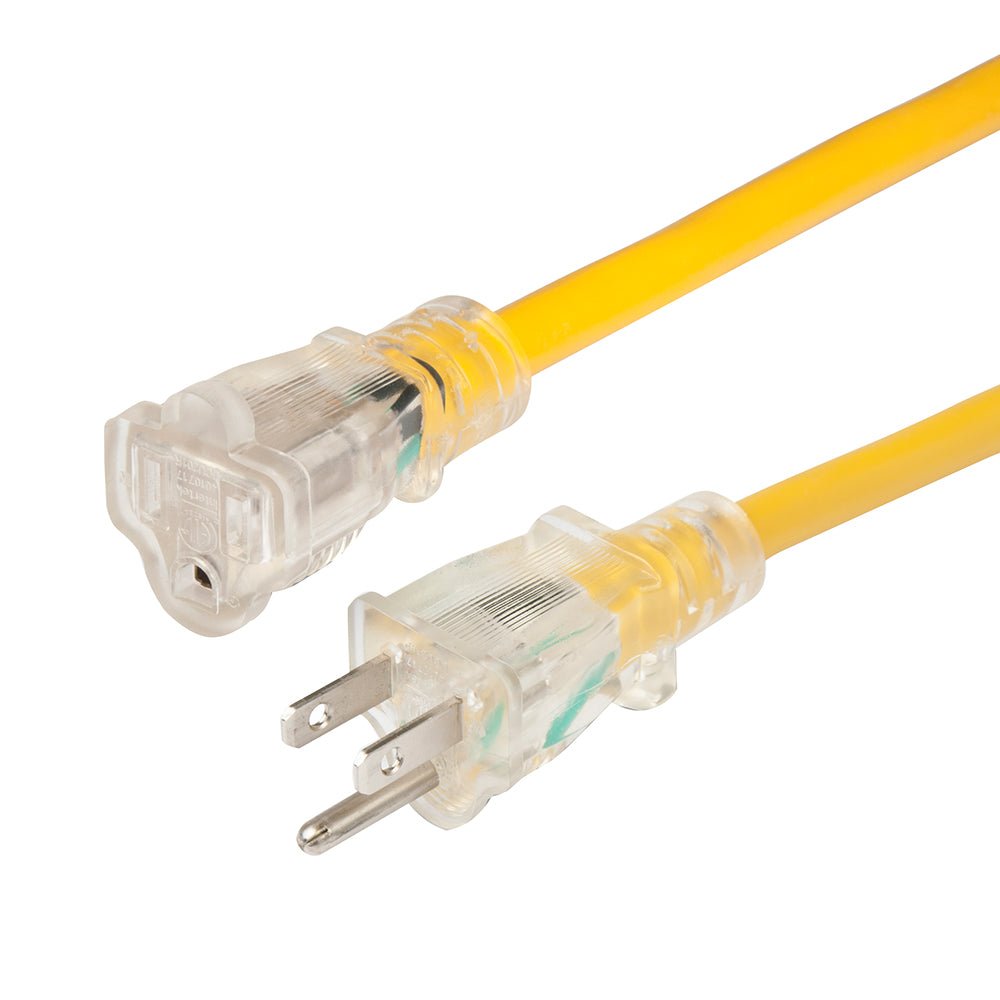 Marinco 14/3 Lighted Extension Cord - Non - Locking - 15A - 25' - Marine Parts OnlyElectricalMarinco