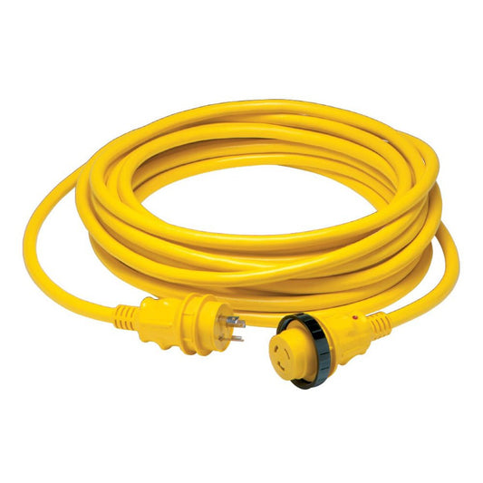 Marinco 30 Amp Power Cord Plus Cordset - 35' - Yellow - Marine Parts OnlyElectricalMarinco