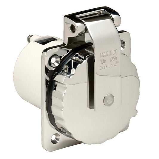 Marinco 303SSEL - B 30A Power Inlet - Stainless Steel - 125V - Marine Parts OnlyElectricalMarinco