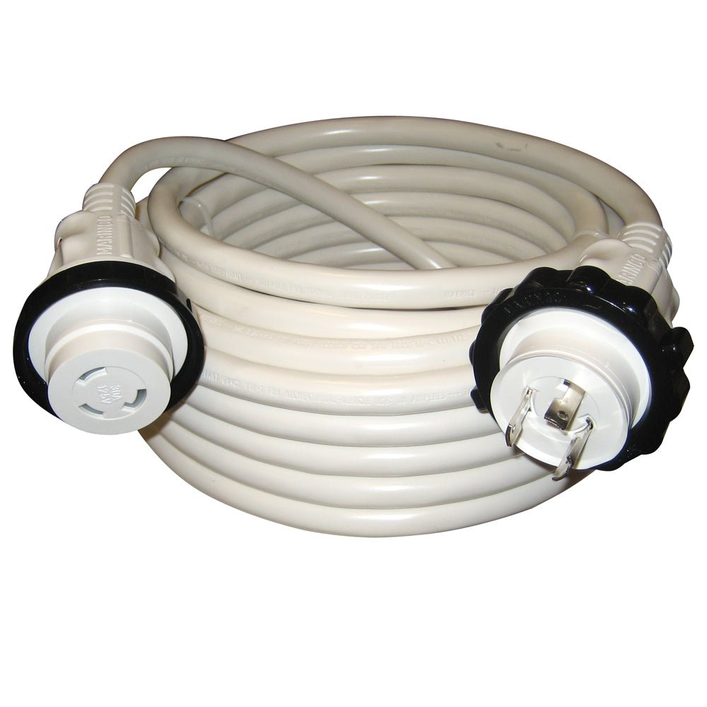 Marinco 30A 125V Molded Standard Cordset - White - 50' - Marine Parts OnlyElectricalMarinco