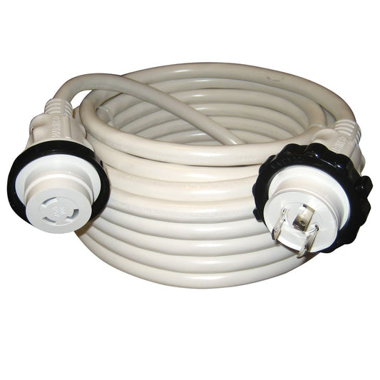 Marinco 30A 125V Molded Standard Cordset - White - 50' - Marine Parts OnlyElectricalMarinco