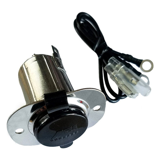 Marinco Stainless Steel 12V Receptacle w/Cap - Marine Parts OnlyElectricalMarinco