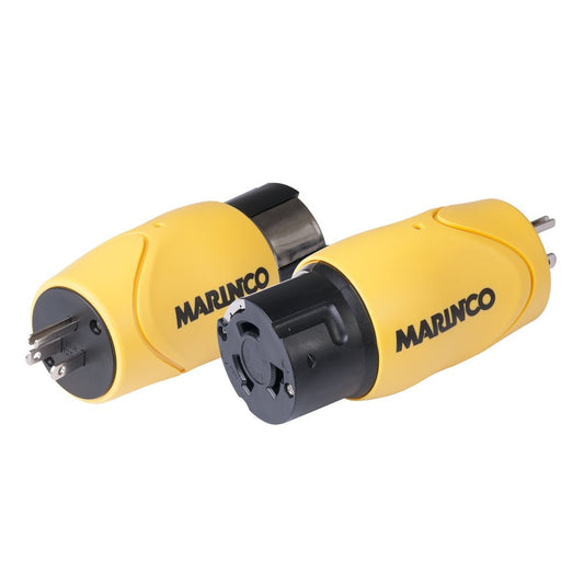 Marinco Straight Adapter - 15A Male Straight Blade to 50A 125/250V Female Locking - Marine Parts OnlyElectricalMarinco