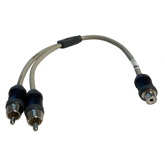 Marine Audio Adapter RCA Twisted Pair Y Adapter - 1 Female to 2 Male - Marine Parts OnlyEntertainmentMarine Audio