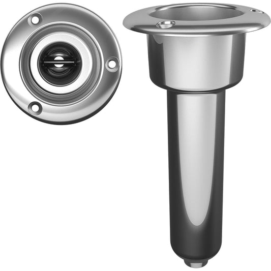 Mate Series Stainless Steel 0&deg; Rod &amp; Cup Holder - Drain - Round Top - Marine Parts OnlyHunting & FishingMate Series