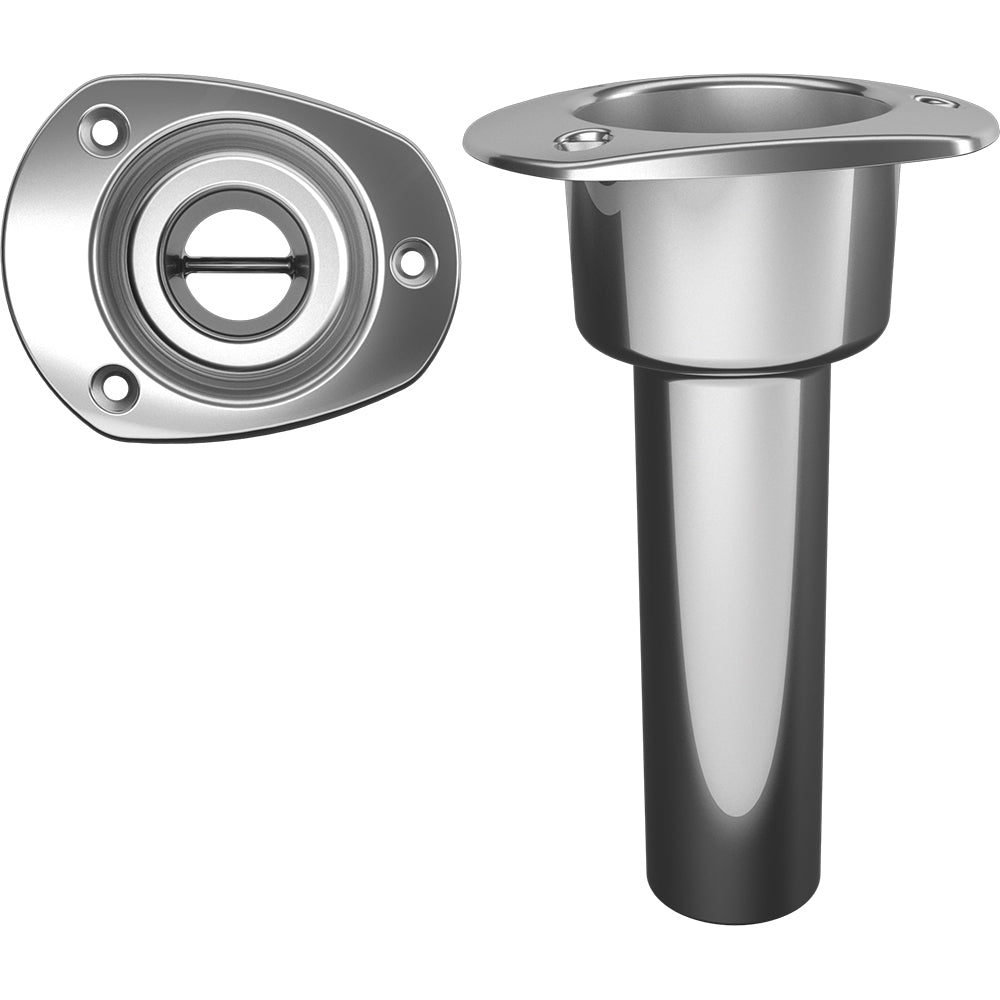 Mate Series Stainless Steel 0&deg; Rod &amp; Cup Holder - Open - Oval Top - Marine Parts OnlyHunting & FishingMate Series