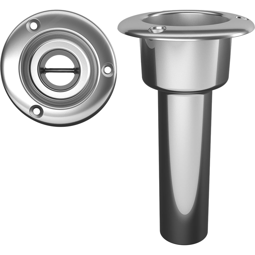 Mate Series Stainless Steel 0&deg; Rod &amp; Cup Holder - Open - Round Top - Marine Parts OnlyHunting & FishingMate Series