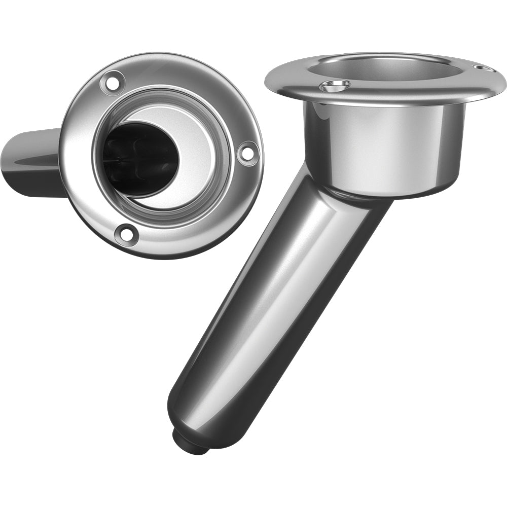 Mate Series Stainless Steel 30&deg; Rod &amp; Cup Holder - Drain - Round Top - Marine Parts OnlyHunting & FishingMate Series