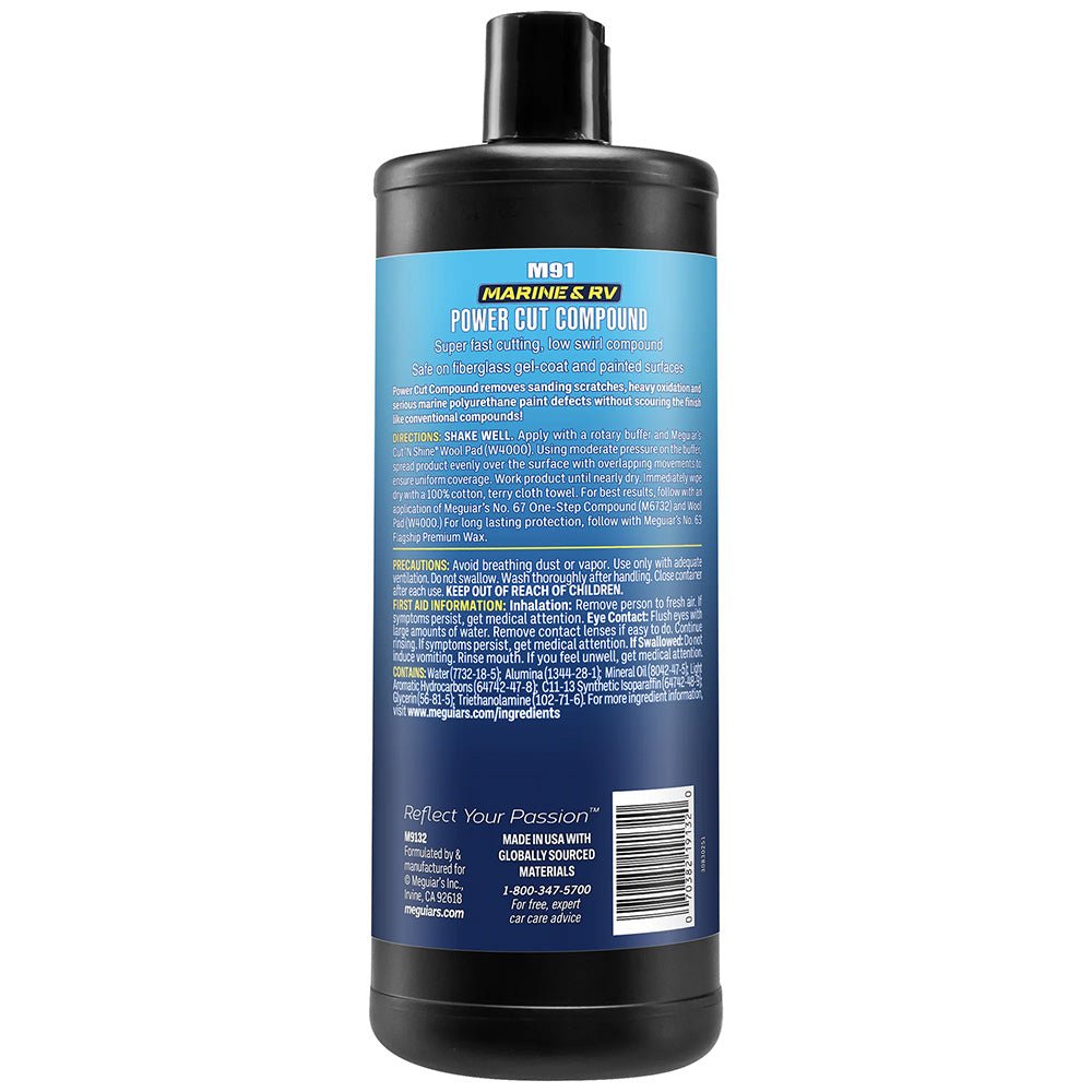 Meguiar's 91 Marine/RV Pro Grade Power Cut Compound - 32oz - Marine Parts OnlyBoat OutfittingMeguiar's