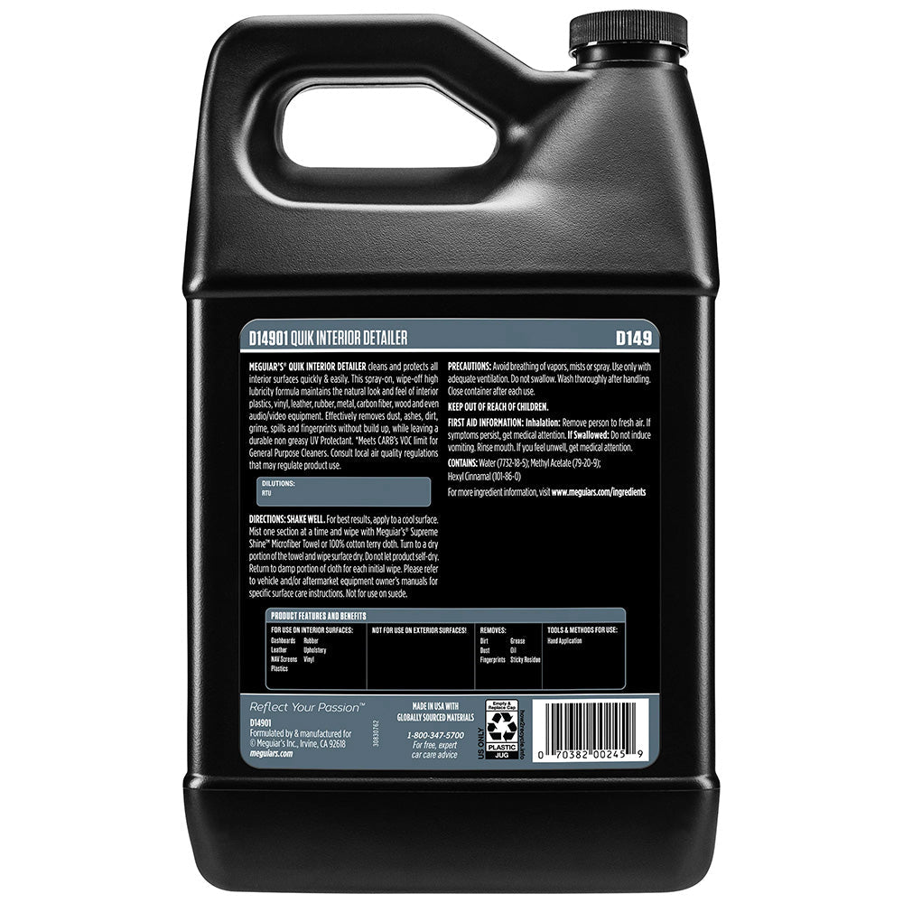 Meguiar's Quik Interior Detailer - 1 Gallon - Marine Parts OnlyAutomotive/RVMeguiar's