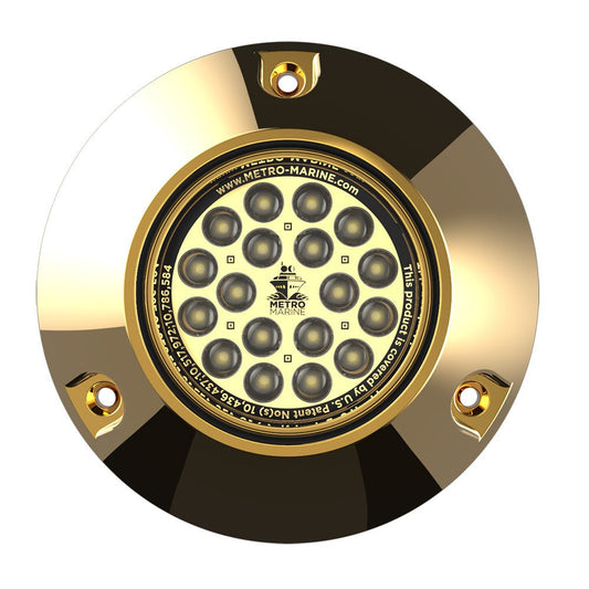 Metro Marine High - Output Submersible Underwater Light w/Intelligent Monochromatic LED&39;s - White, 90&deg; Beam - Marine Parts OnlyLightingMetro Marine