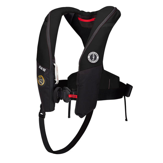 Mustang Atlas 190 DLX Open Ocean Inflatable PFD - Black - Marine Parts OnlyMarine SafetyMustang Survival