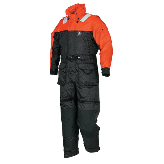 Mustang Deluxe Anti - Exposure Coverall &amp; Work Suit - Orange/Black - XL - Marine Parts OnlyMarine SafetyMustang Survival