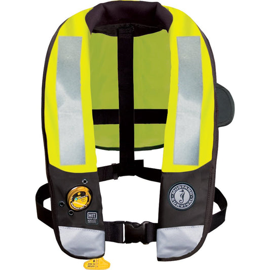 Mustang HIT High Visibility Inflatable PFD - Fluorescent Yellow/Green - Automatic/Manual - Marine Parts OnlyMarine SafetyMustang Survival